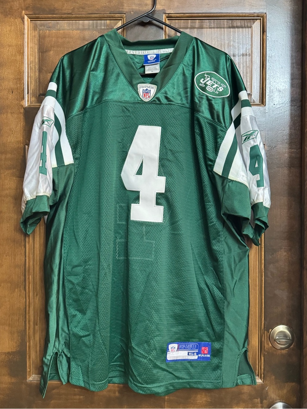 Reebok Green Onfield NFL Jersey Tag Detail